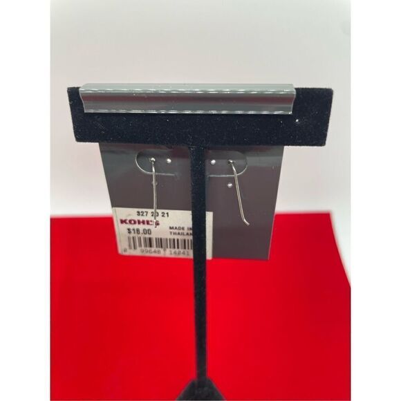 New Marsala Sterling Silver Dyed Turquoise Blue Howlite Drop Hook Earrings Gift - Picture 2 of 6